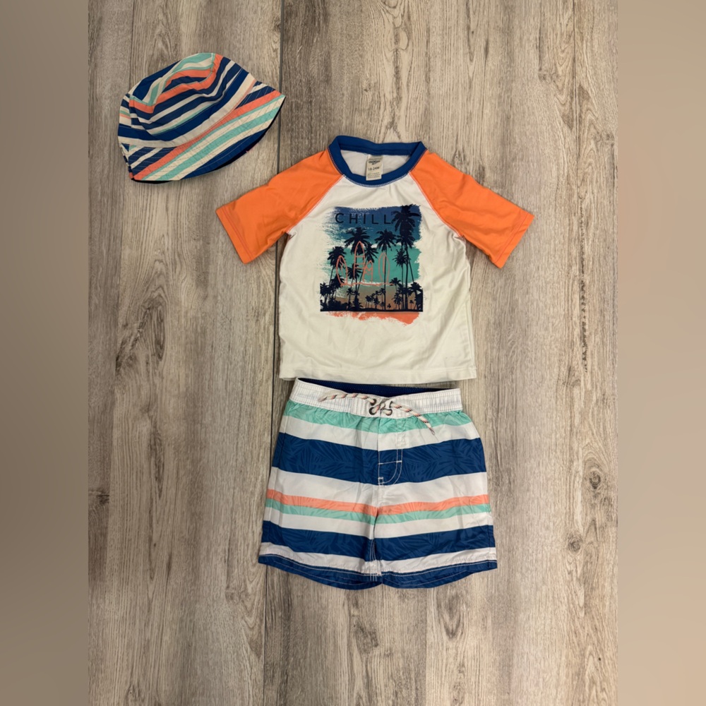 OshKosh B'gosh Kids Swim Set - Orange, Blue, White